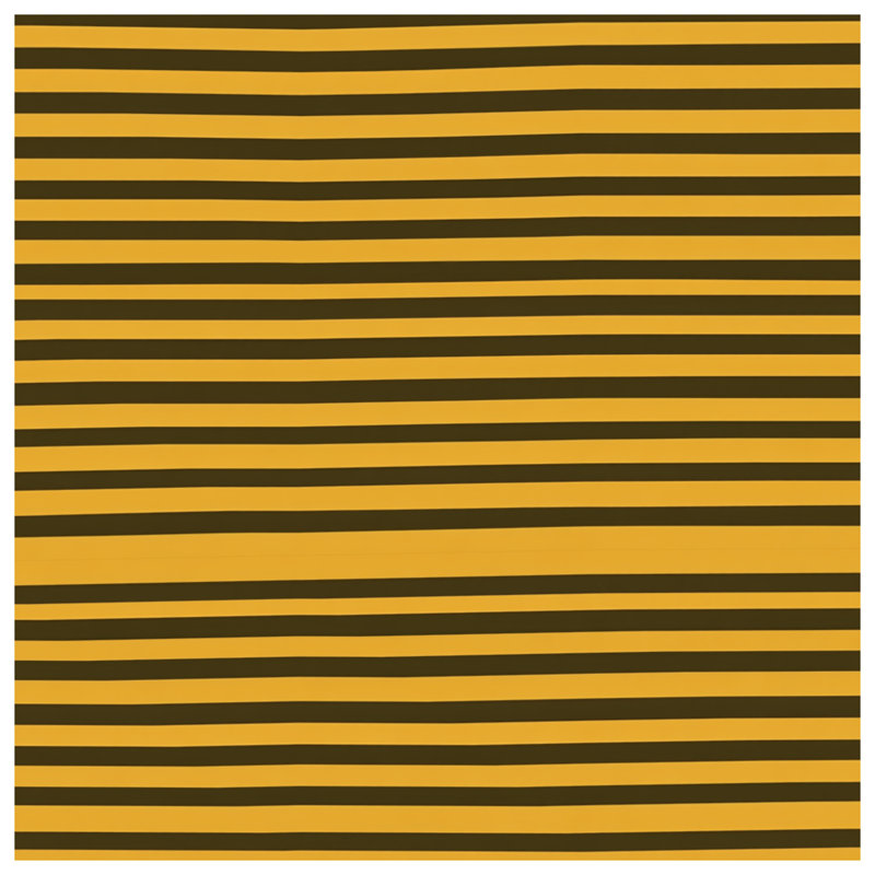 Tapisserie murale à rayures noires et jaunes, H 50 po x l 60 po avec 4 œillets