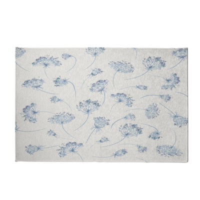 Alvordton Chenille Floral Indoor Rug