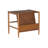 Helsel Walnut Magazine Rack Side Table