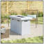 Foyer de table d'extérieur au propane en béton renforcé de fibres H 25 po x l 42 po-114839070