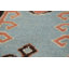 Tapis oriental en laine médaillon Kazak 8 x 11