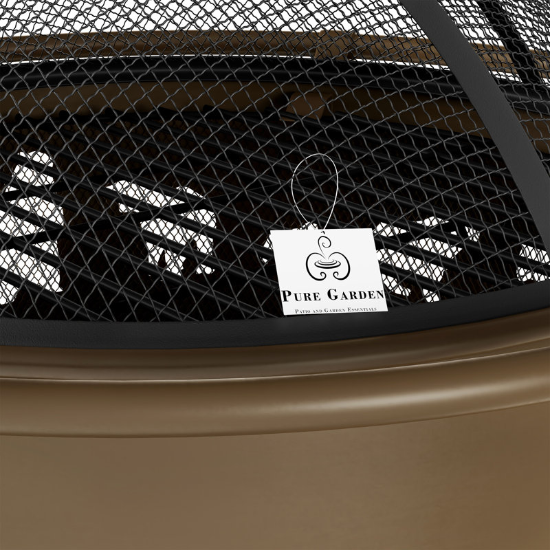 Round Steel Wood Burning Smokeless Fire Pit