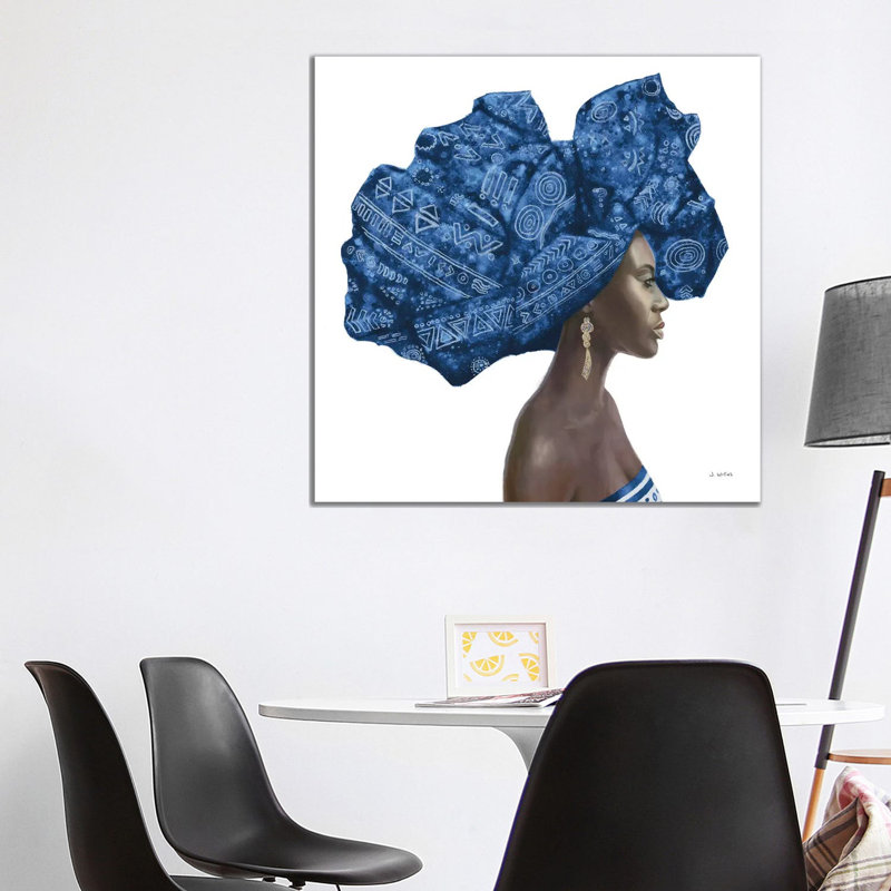 Pure Style II Blue by James Wiens - 1 Piece Wrapped Canvas Wall Art, 93.98 cm H x 93.98 cm W x 1.91 cm D, Wrapped Canvas