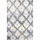 Nomad Moroccan Area Rug in Beige/Aqua/Black