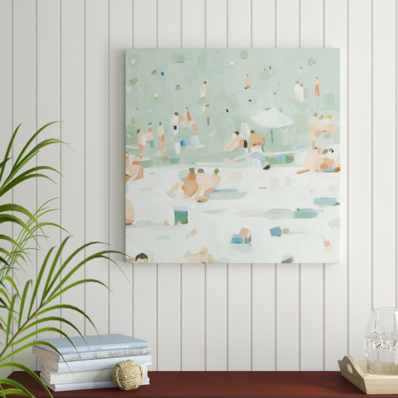 Summer Confetti I, peinture sur toile tendue, H 30 po x l 30 po