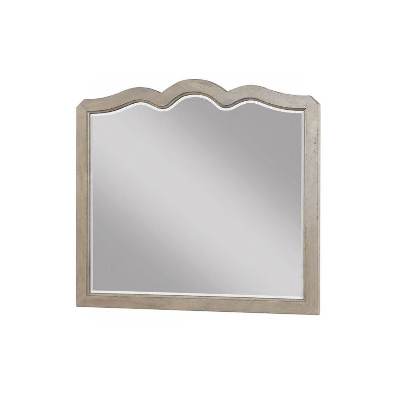 Scallop Shaped Mirror, No Assembly Required