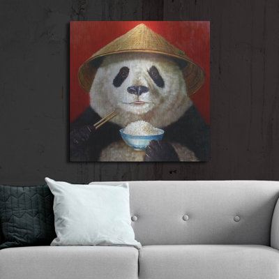 "Panda" par Lucia Heffernan sur métal