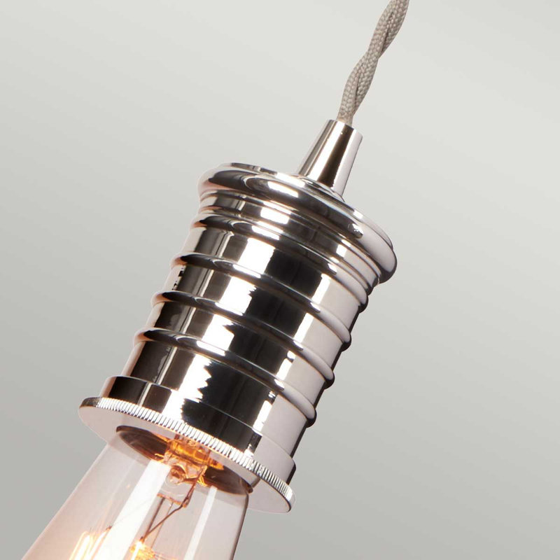 Lowell Armed Sconce, Polished nickel
