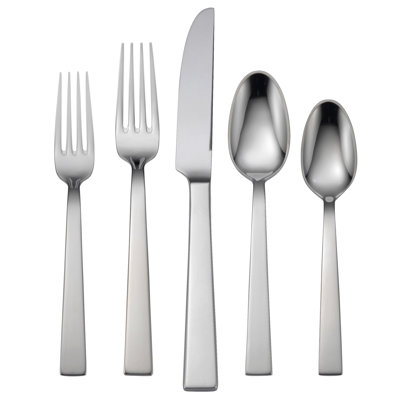 Bridal Flatware 5 Piece 18/10 Stainless Steel Flatware Set, Service for 1