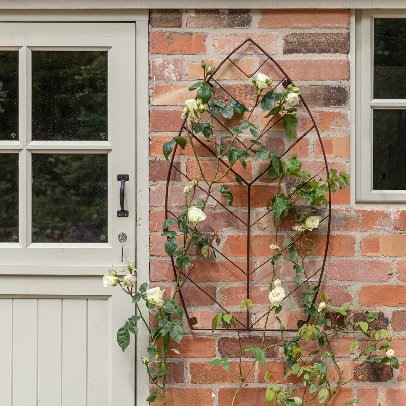 Outdoor Leaf Trellis Bronze H100cm W57cm