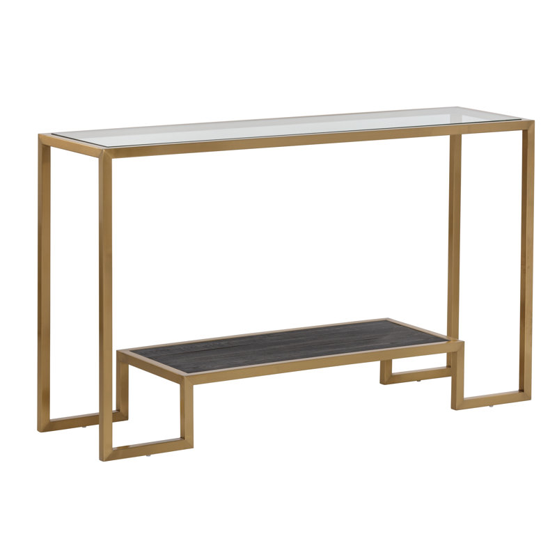 Carver 51'' W Glass Console Table