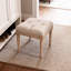 Petit banc rembourré, banc carré rembourré avec repose-pieds rustique, tabourets de coiffeuse