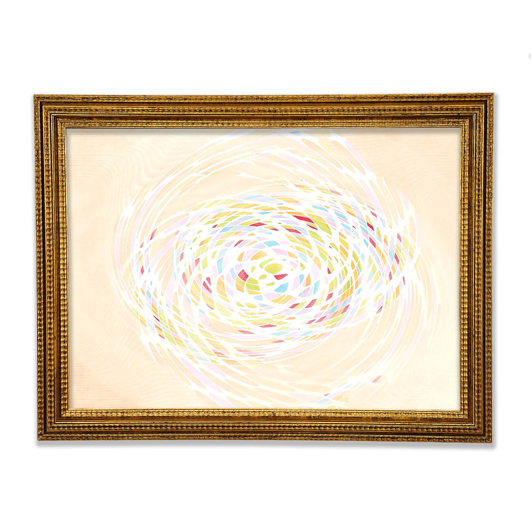 Gerahmtes Leinwandbild Pastel Swirl