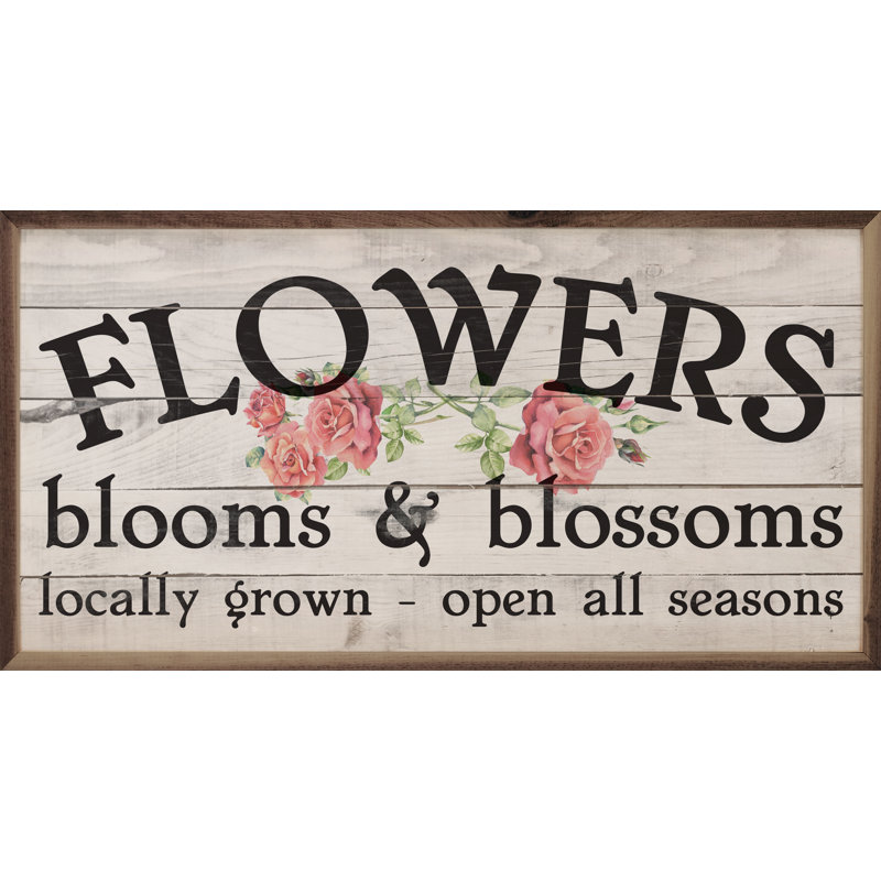 Fleurs, fleurs et fleurs blanchies, H 18 po x l 36 po