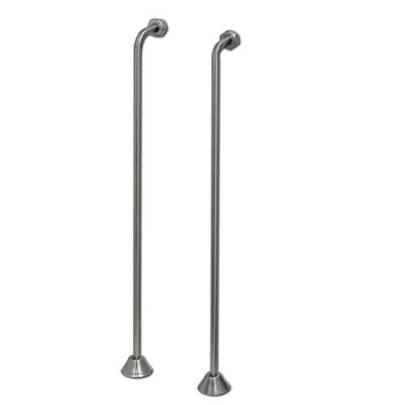 Appui simple Aviston pour pied à griffes ou baignoire élégante, Nickel brossé