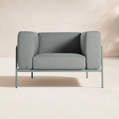 Cache Powder Coated Aluminum Outdoor Lounge Chair