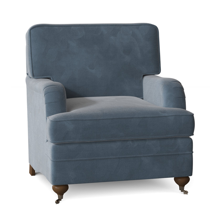 Heather Armchair, Bella Ocean Performance Velvet