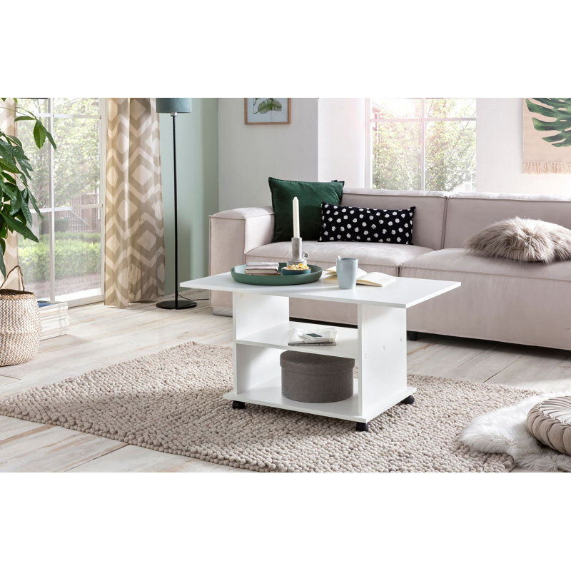 Perkinson Four Leg Coffee Table, White