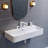 Carre 36" Wall-Mount Bathroom Sink With 8" Widespread Holes