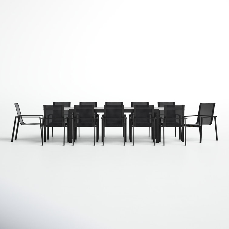 Placido Ridge 13 Piece Extendable Dining Set - With ConTop