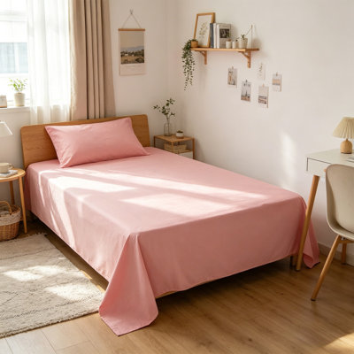 Flat Sheet Comfortable Bed Sheets Mattress Protective Cover Water Resistants Leaks Proof Not Easily Stained Easily To Clean And Maintain Bed Sheets 63x90.5in