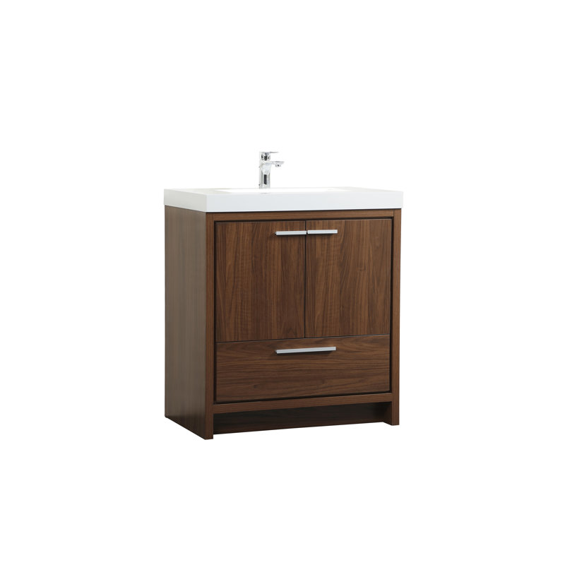 Ensemble de meuble-lavabo simple 30 po Southmead, Noyer