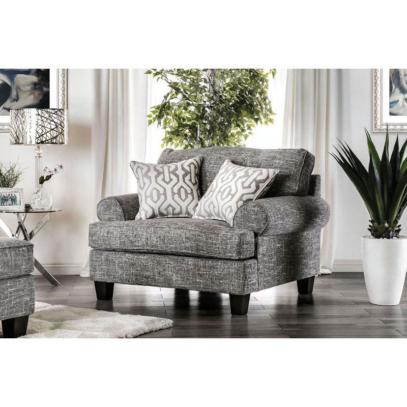 Chaise transitionnelle l 53,4 po, gris