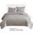 Tan Beige Microfiber 3 Piece Quilt Set-1682102351