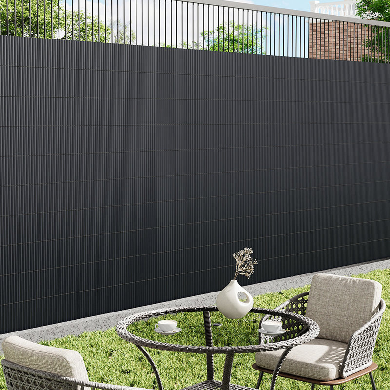 500cm W x 100cm D Foldable PVC Privacy Screen Outdoor Fence, 150cm H x 500cm W x 1.60cm D