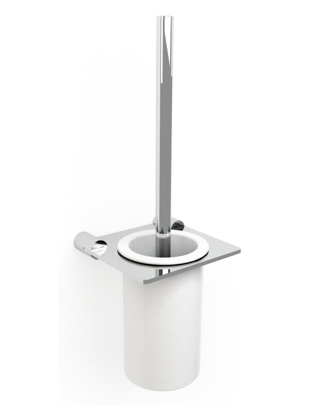 Strika 0.8in. H Free Standing Toilet Brush and Holder