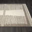 Tapis tribal à motif géométrique brun-87093321