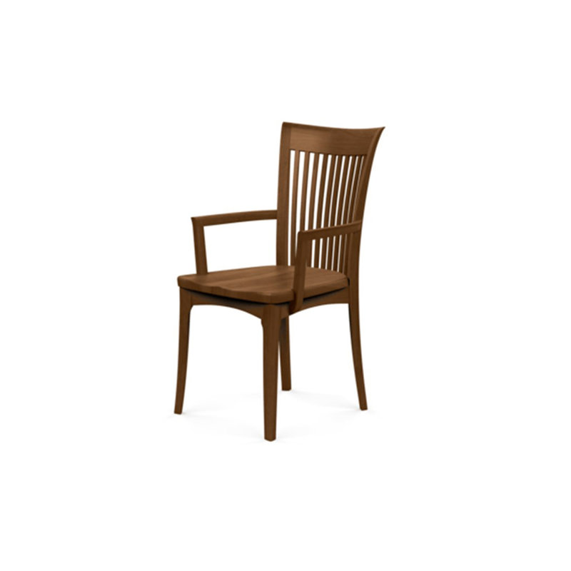 Sarah 19.25'' H Upholstered Armchair, Saddle Cherry, None