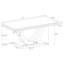 Allessandra White And Chrome Rectangular U-Shaped Base Dining Table