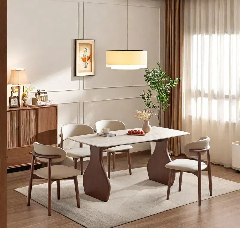 Ensemble de table de salle à manger Vintage, H 29,53 po x L 70,87 po x l 35,43 po