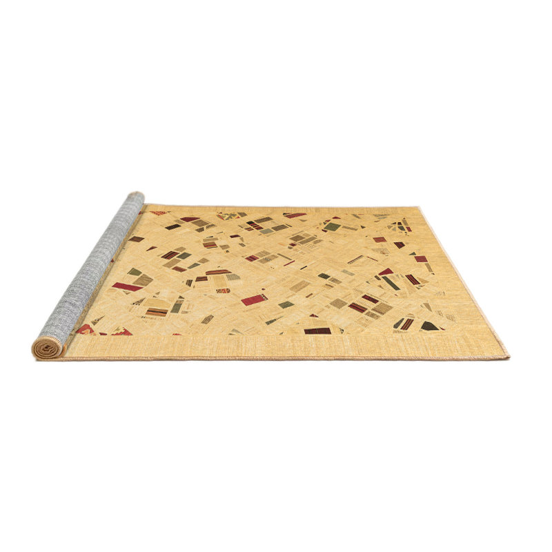 Washable Southwestern Indoor Rug, Round 8'
