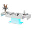 Budwin High Gloss LED Coffee Table with Storage & Sliding Top-1226026588