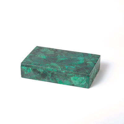 Malachite Stone Box-Sm