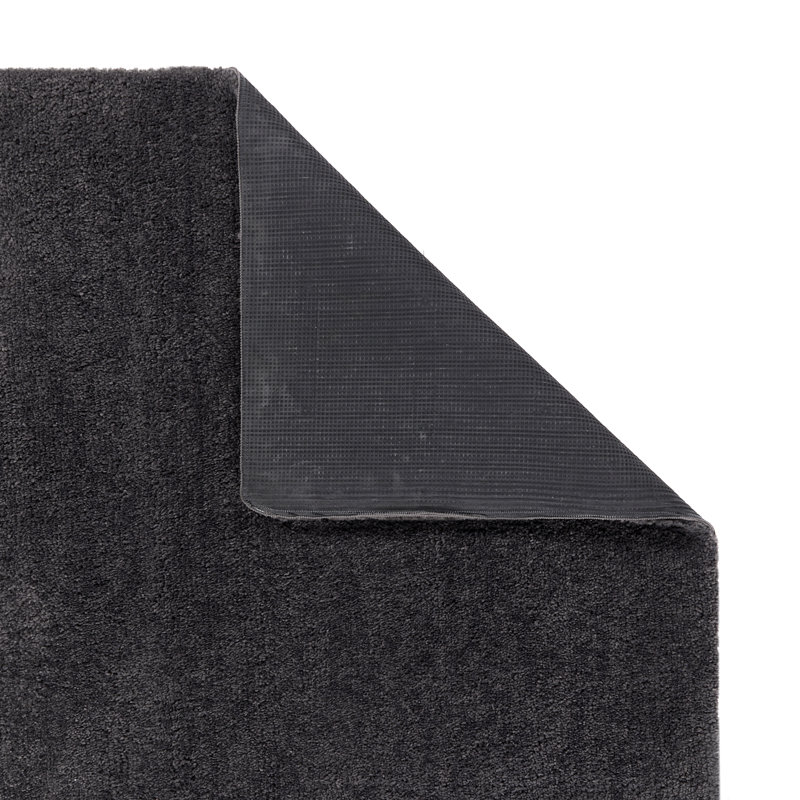 My Lux Deep Pile Charcoal Rug, Rectangle 60 x 100cm