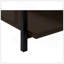 Table d'appoint, console, vestibule, étroit, canapé, salon, chambre à coucher, stratifié brun, métal noir, contemporain, moderne-734956084