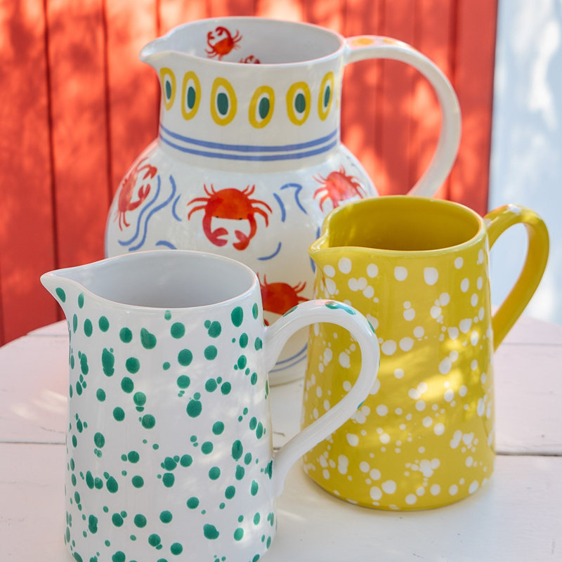 Rafaela Stoneware Pitcher, Sage