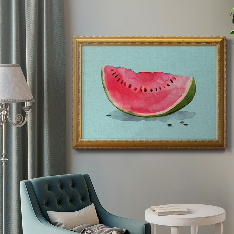 Summer Watermelon I - peinture sur toile encadrée