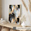 «Abstract Gold Brush Strokes VI», reproduction d'art moderne sans cadre