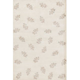 Hand-Knotted High-Quality White Area Rug