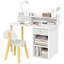 AIYAPLAY Kids Desk and Chair Set with Hutch Drawer Ages 3-8 Years Green