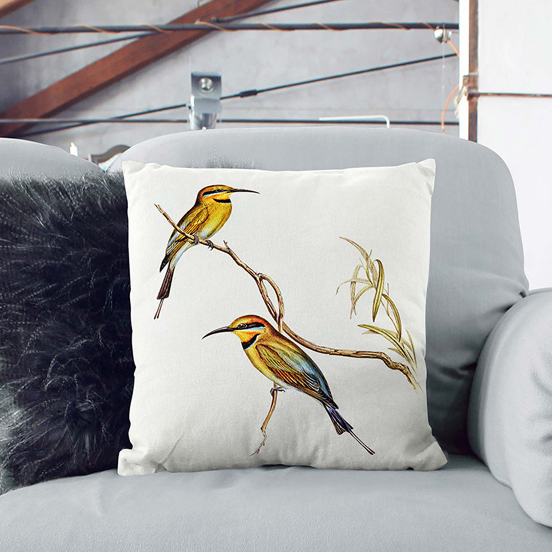 Australian Bee-Eater by Elizabeth Gould Cushion with Filling