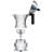 Alessi MDL02/6 B Pulcina" Stove Top Espresso 6 Cup Coffee Maker in Aluminum