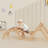 5-in-1 Foldable Pikler Triangle Set for Toddlers with Arch Climber Rocker Jungle Gym