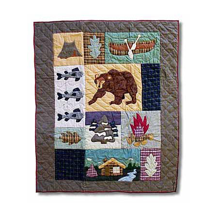 Cabin Quilted Throw Blanket