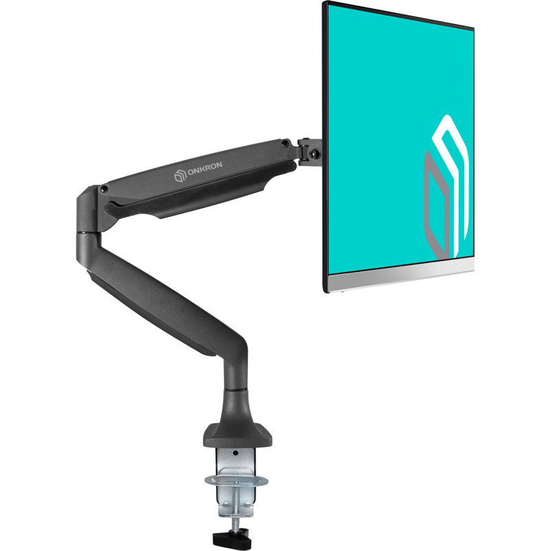 ONKRON Single Screen Desktop Mount, Black