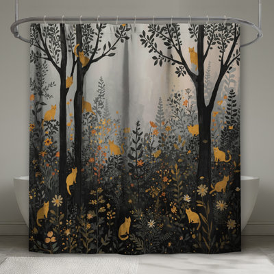Rideaux de douche extra longs chats